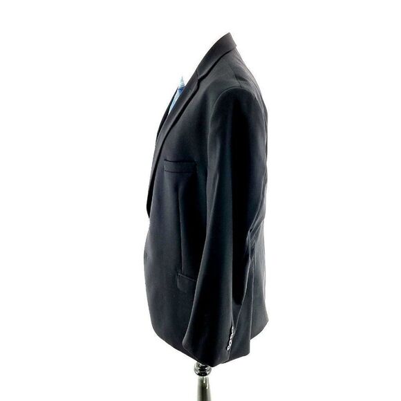 Calvin Klein Wool 2 Button Blazer 42R Black Tagged 46R Has Been Tailored From Or - Picture 4 of 10
